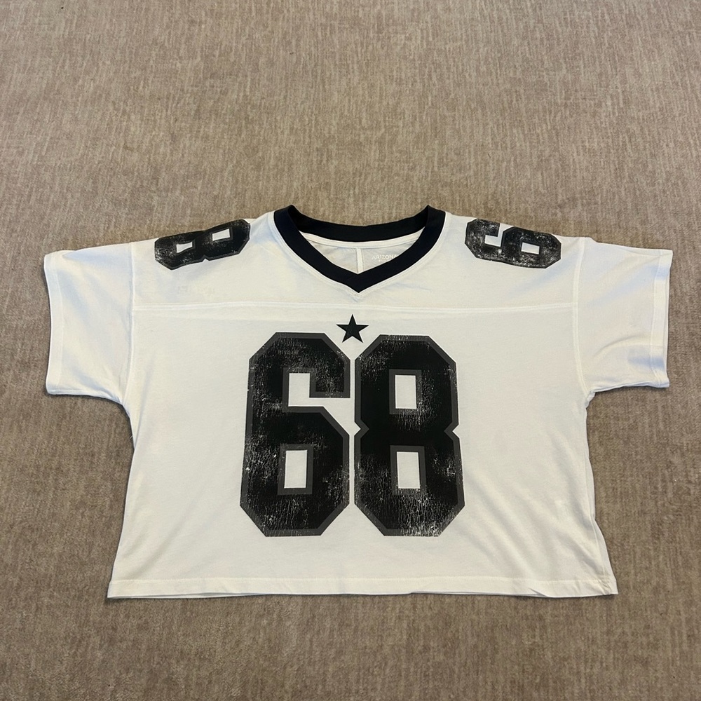 Arizona Jean Co Cropped style Jersey Top XS Oversized Streetwear